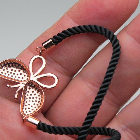 18k Rose Gold plated Butter fly Bracelet - Picture 3 of 3